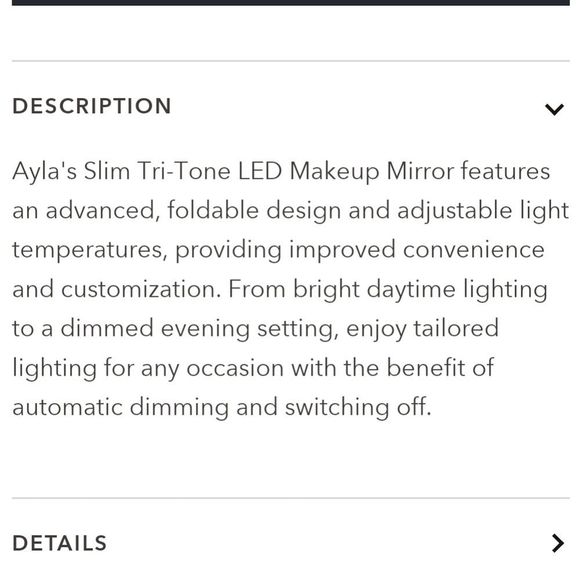 Impressions AylaSlim Tri-Tone LED Makeup Mirror - Picture 7 of 8